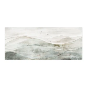 Zelfklevende Keukenachterwand Mistig berglandschap aquarel - Ms Tiff Zelfklevende Keukenachterwand Mistig berglandschap aquarel - Ms Tiff