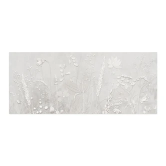 Zelfklevende Keukenachterwand met planten in wit in een modern ontwerp - Ms Tiff 