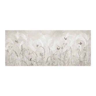 Zelfklevende Keukenachterwand Wilde bloemenweide met vlinders in Scandinavisch design - Ms Tiff 