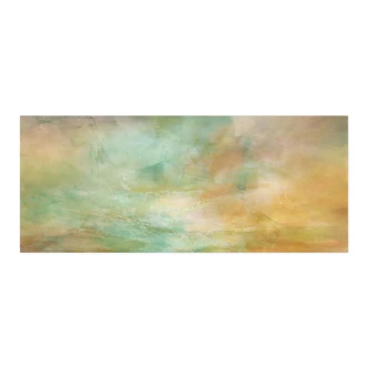 Zelfklevende Keukenachterwand Turquoise goud licht aan zee - Schmucker 