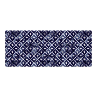 Self-adhesive kitchen splashback watercolor flowers blue - Treechild 