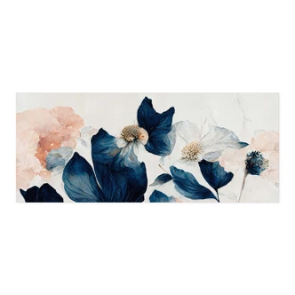 Treechild self-adhesive kitchen splashback - Blue and pale pink floral dreams Treechild self-adhesive kitchen splashback - Blue and pale pink floral dreams