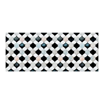 Self-adhesive kitchen splashback Geometric Sample with diamond stones - Treechild 