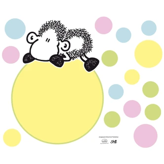 Sheepworld - Sheep with Confetti Wall sticker 