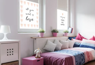 Sichtschutzfolie Confetti & Cream - All you need is love 