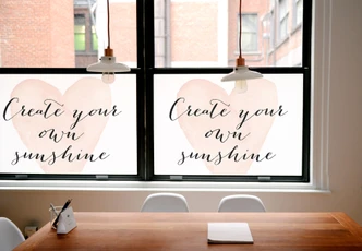 Sichtschutzfolie Confetti & Cream - Create your own sunshine 