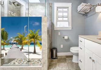 Sichtschutzfolie Der Weg ins Paradies 