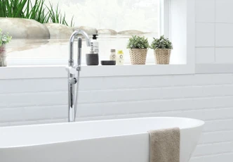 Sichtschutzfolie Flussufer - quadratisch 