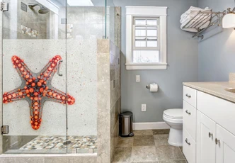 Sichtschutzfolie Leuchtender Seestern 