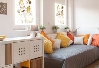 Sichtschutzfolie Loske - Hippie Mädchen 