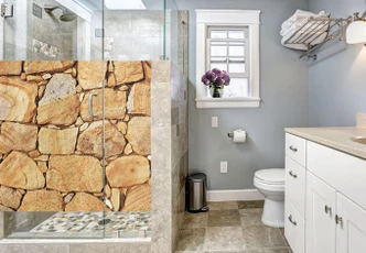 Pellicola adesiva per vetri - muro 03 (quadrato) 