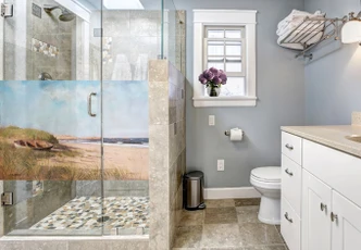 Sichtschutzfolie Silva - Am Strand - Panorama 