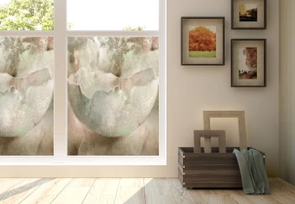 Sichtschutzfolie Schmucker - Eierschale 