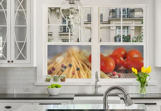 Sichtschutzfolie Spaghetti alla mamma - Panorama 