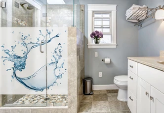 Sichtschutzfolie Splash - quadratisch 