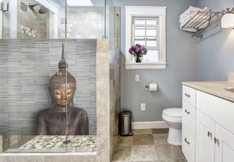 Pellicola adesiva per vetri - Buddha tailandese (panoramica 01) 