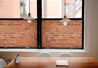 Sichtschutzfolie Ziegelsteinmauer - Panorama 