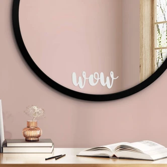 Spiegelsticker WOW 