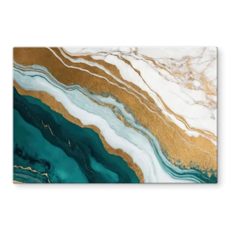 Spatscherm Marmer rivier van goud en jade - Alpenglow Workshop 
