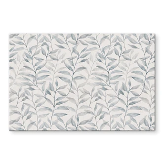 Spritzschutz Zarte Aquarell-Blätter - Soft Grau - Bloomery Decor Spritzschutz Zarte Aquarell-Blätter - Soft Grau - Bloomery Decor