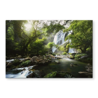 Pannello paraschizzi Cascata nella foresta Pannello paraschizzi Cascata nella foresta