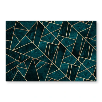 Stænkplade - Frederiksson - Blå-grøn ædelsten 