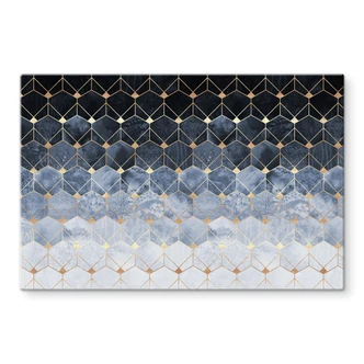 Stænkplade - Frederiksson - Hexagon: Blå og Guld 