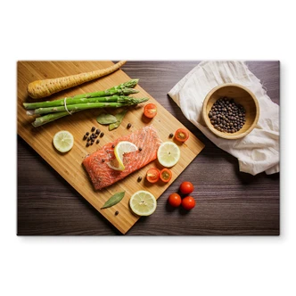 Spritzschutz Frischer Lachs Spritzschutz Frischer Lachs