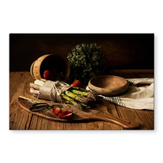 Spritzschutz Frischer Spargel 