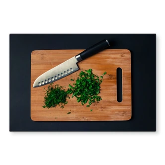 Spritzschutz Gehackte Kräuter Spritzschutz Gehackte Kräuter