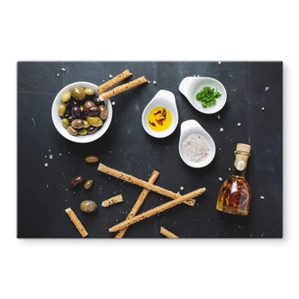 Spritzschutz Olives and Grissini Spritzschutz Olives and Grissini