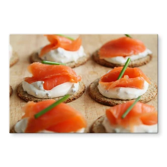 Spritzschutz Salmon Appetizer Spritzschutz Salmon Appetizer