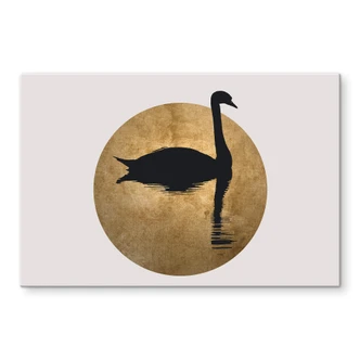 Stænkplade - Kubistika - Svanesøen i fuldmåne Stænkplade - Kubistika - Svanesøen i fuldmåne