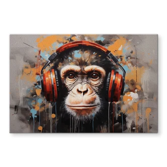 Spritzschutz DJ Affe mit Kopfhörer - Magnusson Spritzschutz DJ Affe mit Kopfhörer - Magnusson