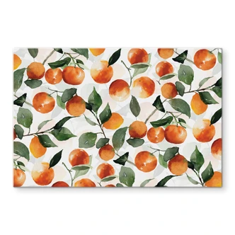 Spritzschutz Fruchtige Mandarinen - UN Designs Spritzschutz Fruchtige Mandarinen - UN Designs