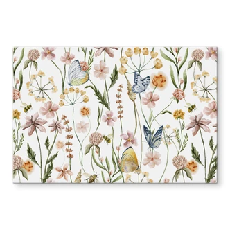 Pannello paraschizzi Prato di primavera con farfalle - UN Designs Pannello paraschizzi Prato di primavera con farfalle - UN Designs