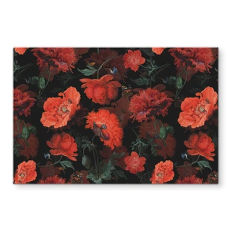 Spritzschutz UN Designs - Rote Blüten 