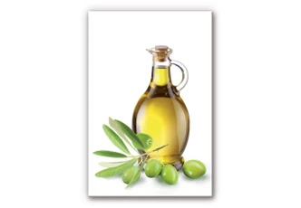 Spritzschutz Olives and a bottle - hochkant Spritzschutz Olives and a bottle - hochkant