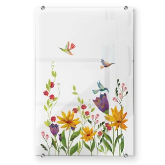 Stænkplade - Blanz - Blomsterpoesi - Højkant transperant 