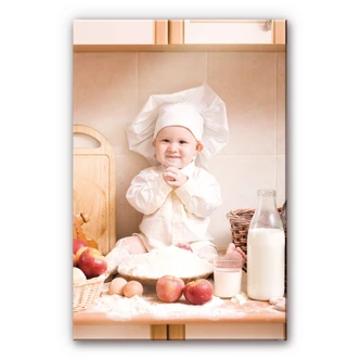 Spritzschutz Kleiner Bäcker - hochkant Spritzschutz Kleiner Bäcker - hochkant