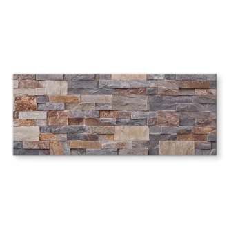 Spatscherm 1X Studio - Stenen Muur panorama 