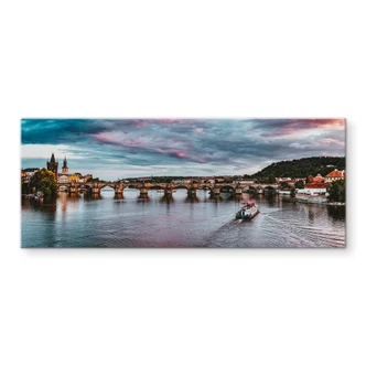 Spatscherm Zonsondergang in Praag 