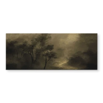 Crédence Arbres dans la brume du crépuscule - Hobday - Panorama 