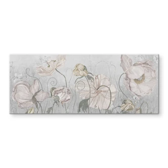 Pannello paraschizzi Fiori in stile vintage in grigio - Ms Tiff - Panorama 