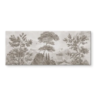 Spatscherm met tuinlandschap in beige - Ms Tiff - Panorama Spatscherm met tuinlandschap in beige - Ms Tiff - Panorama