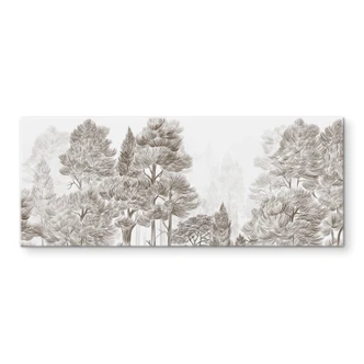 Spatscherm Bos met boslandschap in beige - Ms Tiff - Panorama Spatscherm Bos met boslandschap in beige - Ms Tiff - Panorama