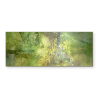 Pannello paraschizzi Gioco di colori oro verde - Schmucker - Panorama 