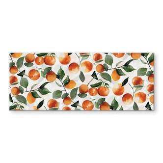 Spritzschutz Fruchtige Mandarinen - UN Designs - Panorama Spritzschutz Fruchtige Mandarinen - UN Designs - Panorama