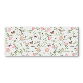 Spritzschutz Rosa Christrosen im Frühling - UN Designs - Panorama 