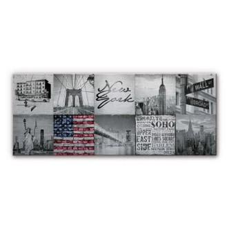 Spatscherm Alu-Dibond Impressions of New York City 